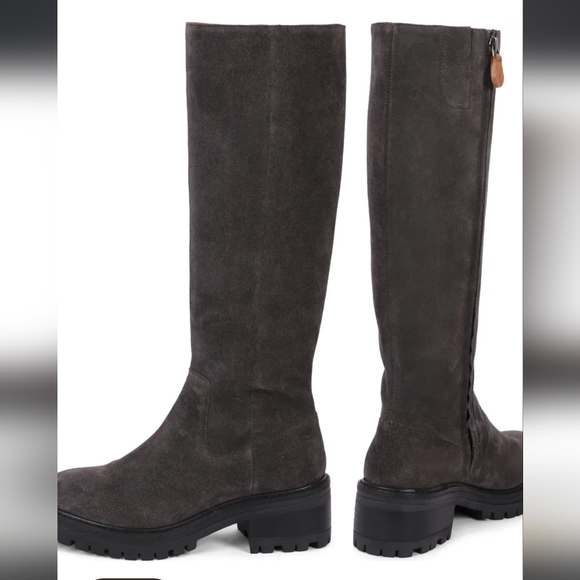 Knee-high Lug sole waterproof boots - Picture 14 of 15